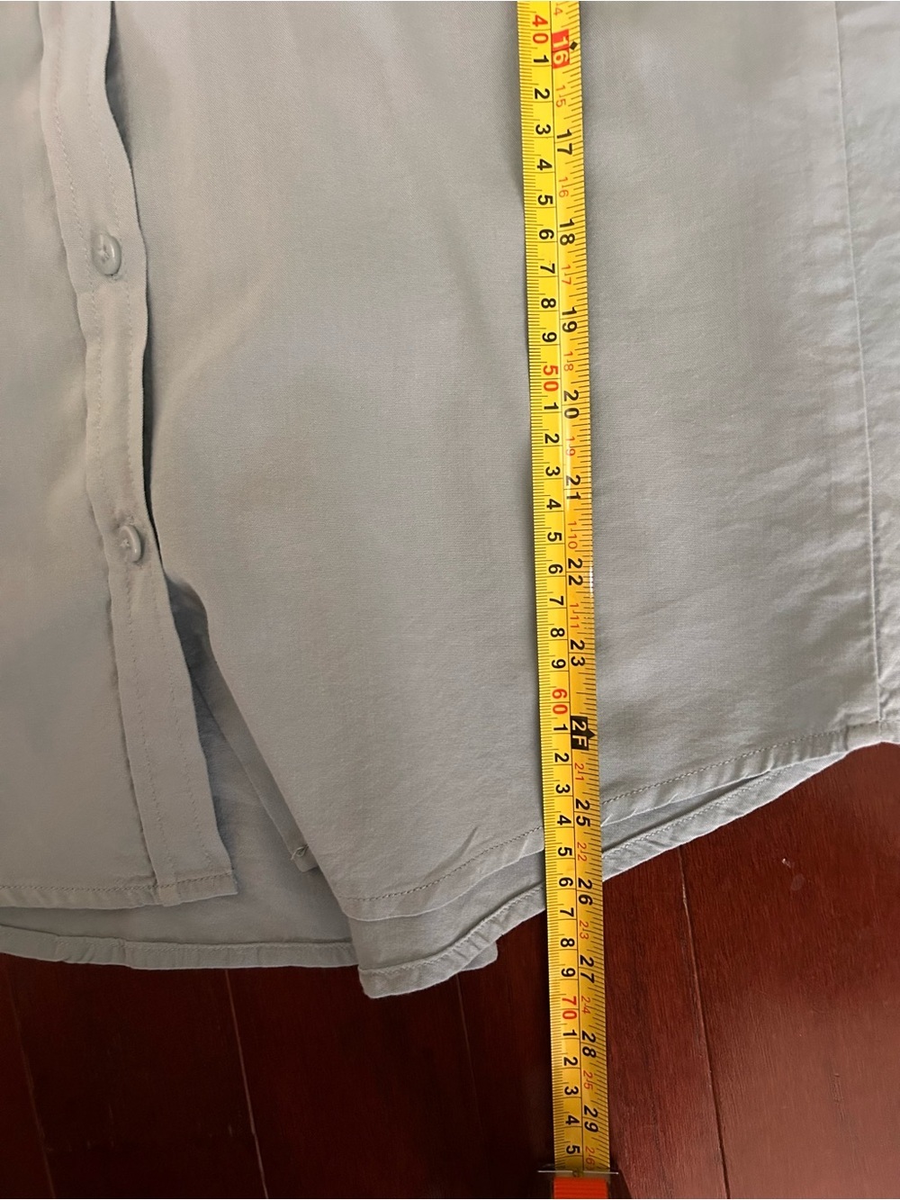 $138 Splendid Reese Button Down Shirt XL Sage Green Slate Blue Pocket Blouse - Picture 5 of 10